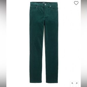 NWT J. Crew High-Rise Vintage Straight Corduroy Pant in Old Forest